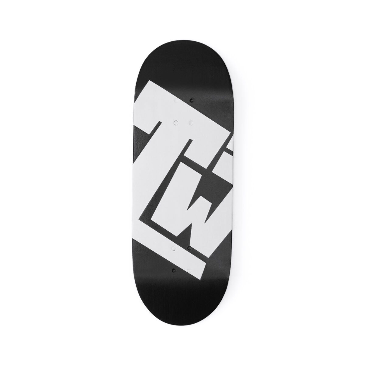 TonicWood Classic Black Graphic Fingerboard Deck