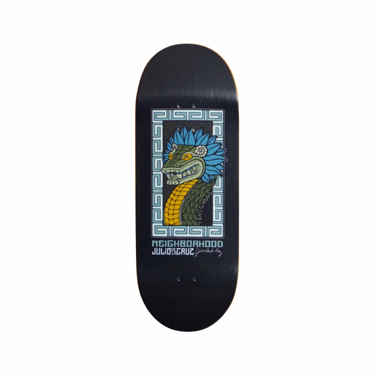 Quetzalcóatl graphic fingerboard miniature skateboard deck