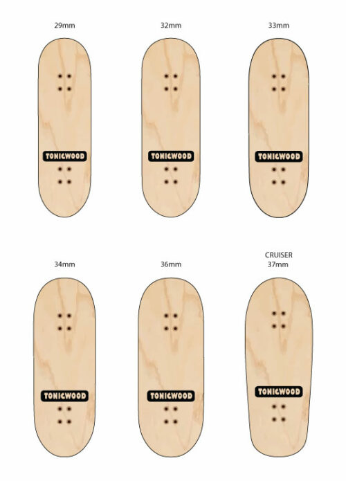 TonicWood Fingerboards Shape Guide